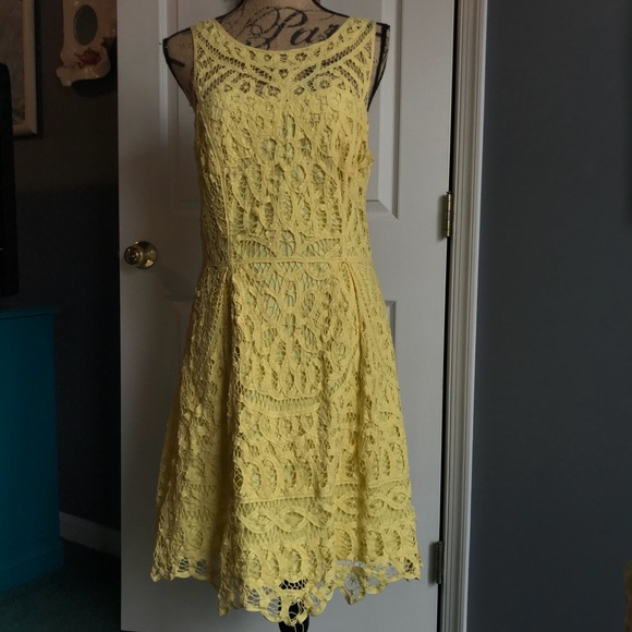 Lilly Pulitzer Dresses & Skirts - Lilly Pulitzer Foley Yellow Battenburg Lace Dress